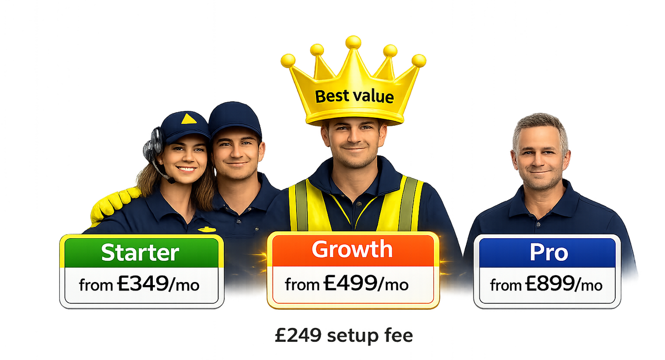 Book a call with us Many trades miss out on thousands every year because: • Calls come in while you’re on a job • You can’t reply instantly to Facebook or Instagram messages • Customers go to the next business when they don’t get a fast response • You’re too busy to manually