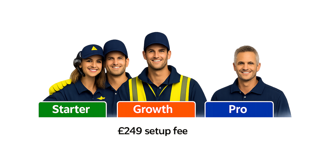 Book a call with us Automated lead capture and follow-up process for trades businesses